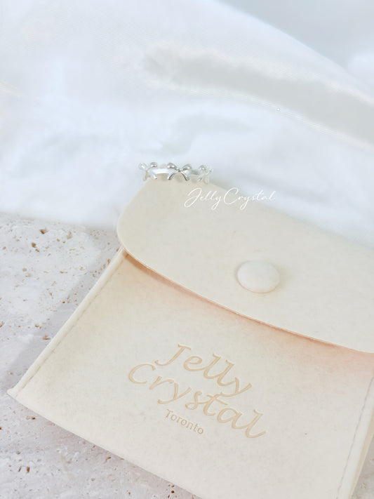 Three Bowknots in Sterling Silver