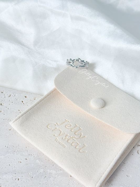 Flowing Wave Sterling Silver Ring