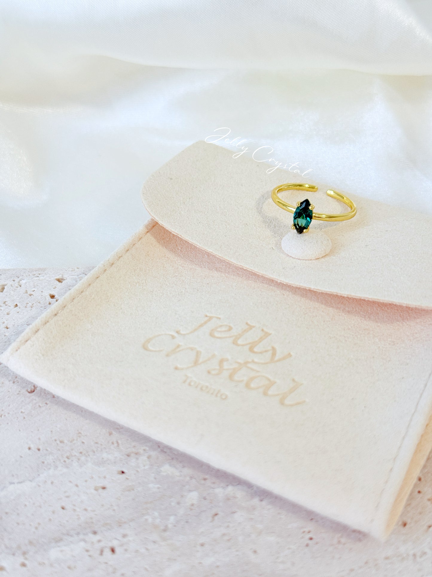 Emerald Cut Zircon Gold Ring
