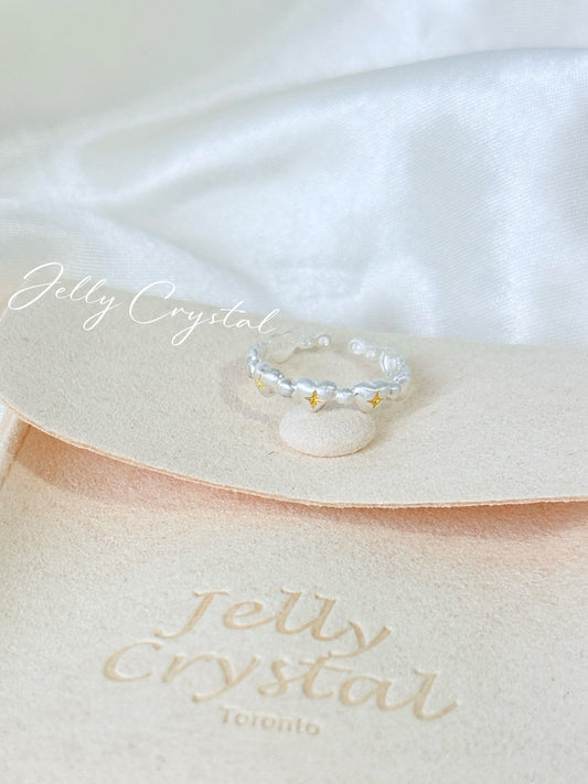 Hearts & Star Sliver Ring