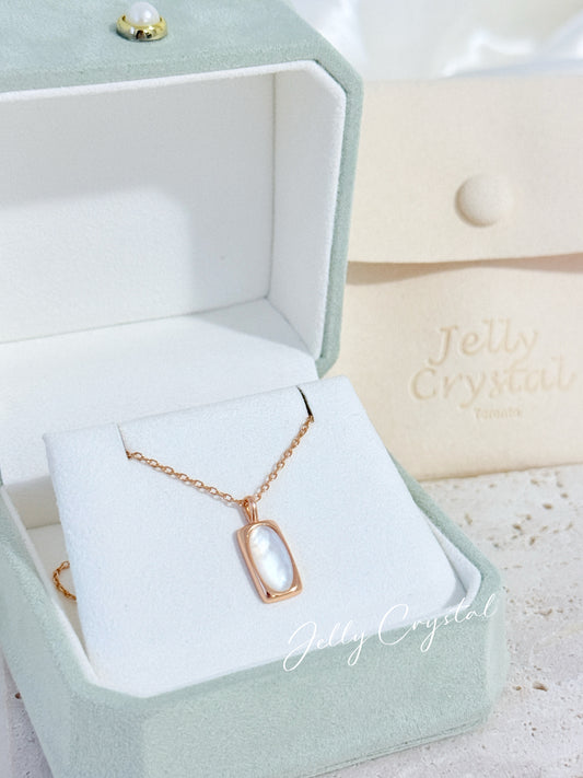 Rose Gold Mother-of-Pearl Necklace