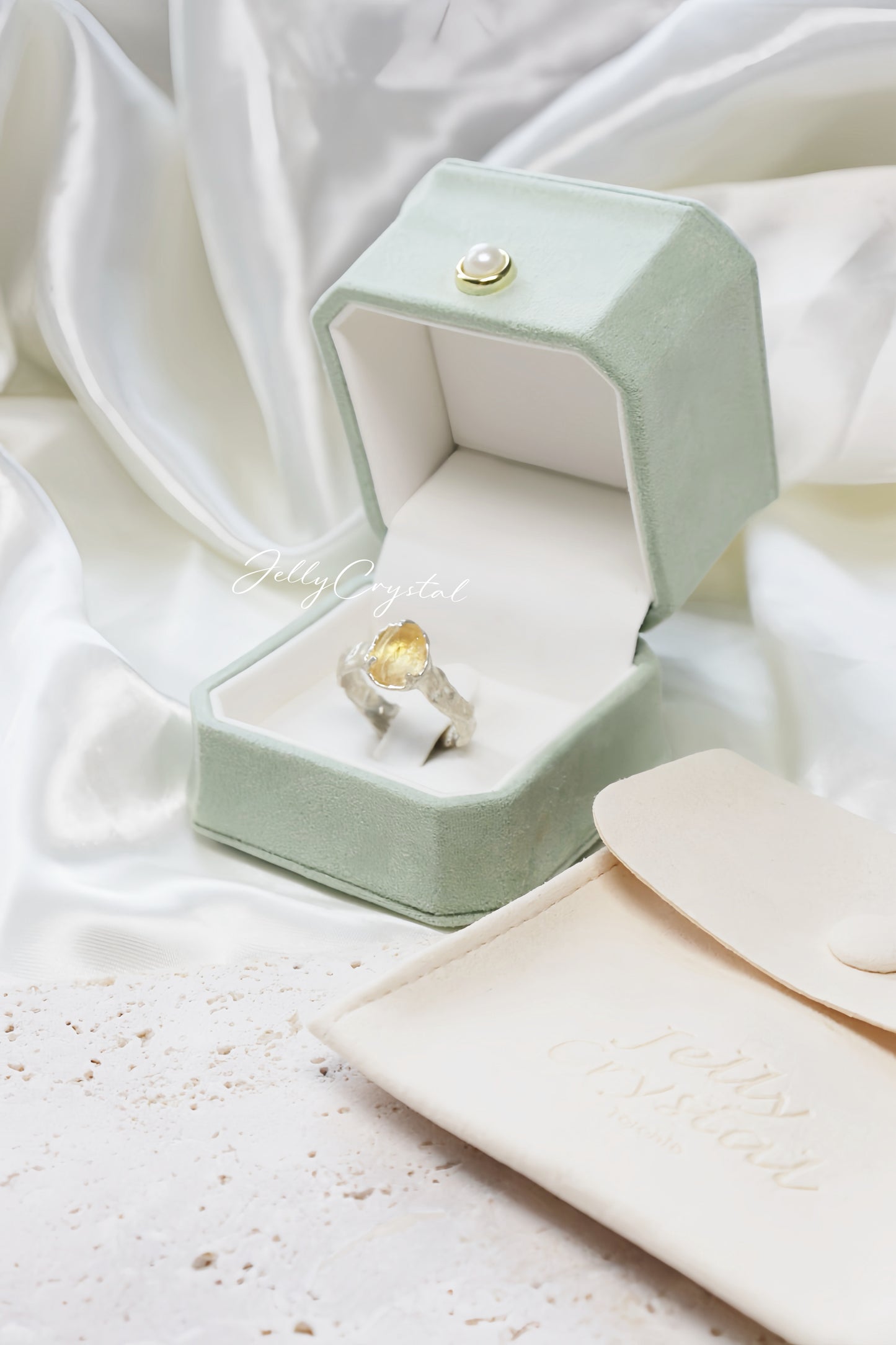 Handcrafted Vintage Citrine Silver Ring