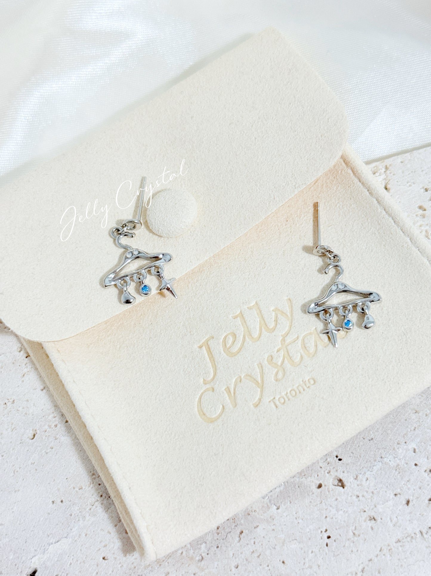 Fashion Closet Hanger Silver Earrings