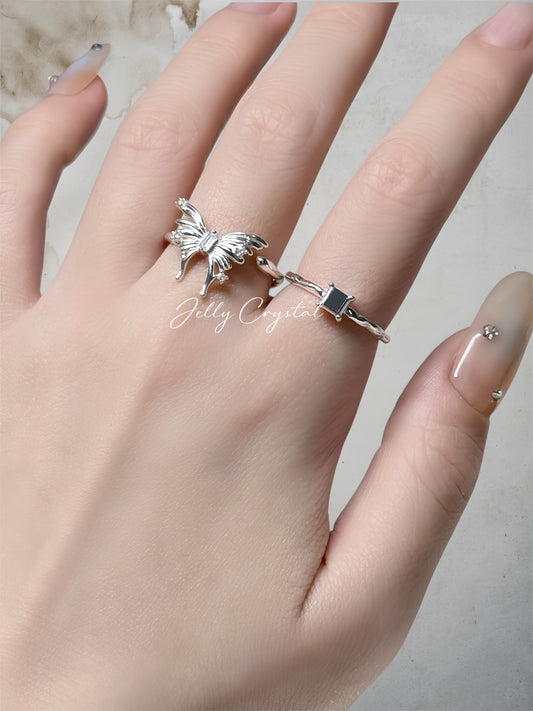 Ethereal Zirconia Butterfly in Sterling Silver