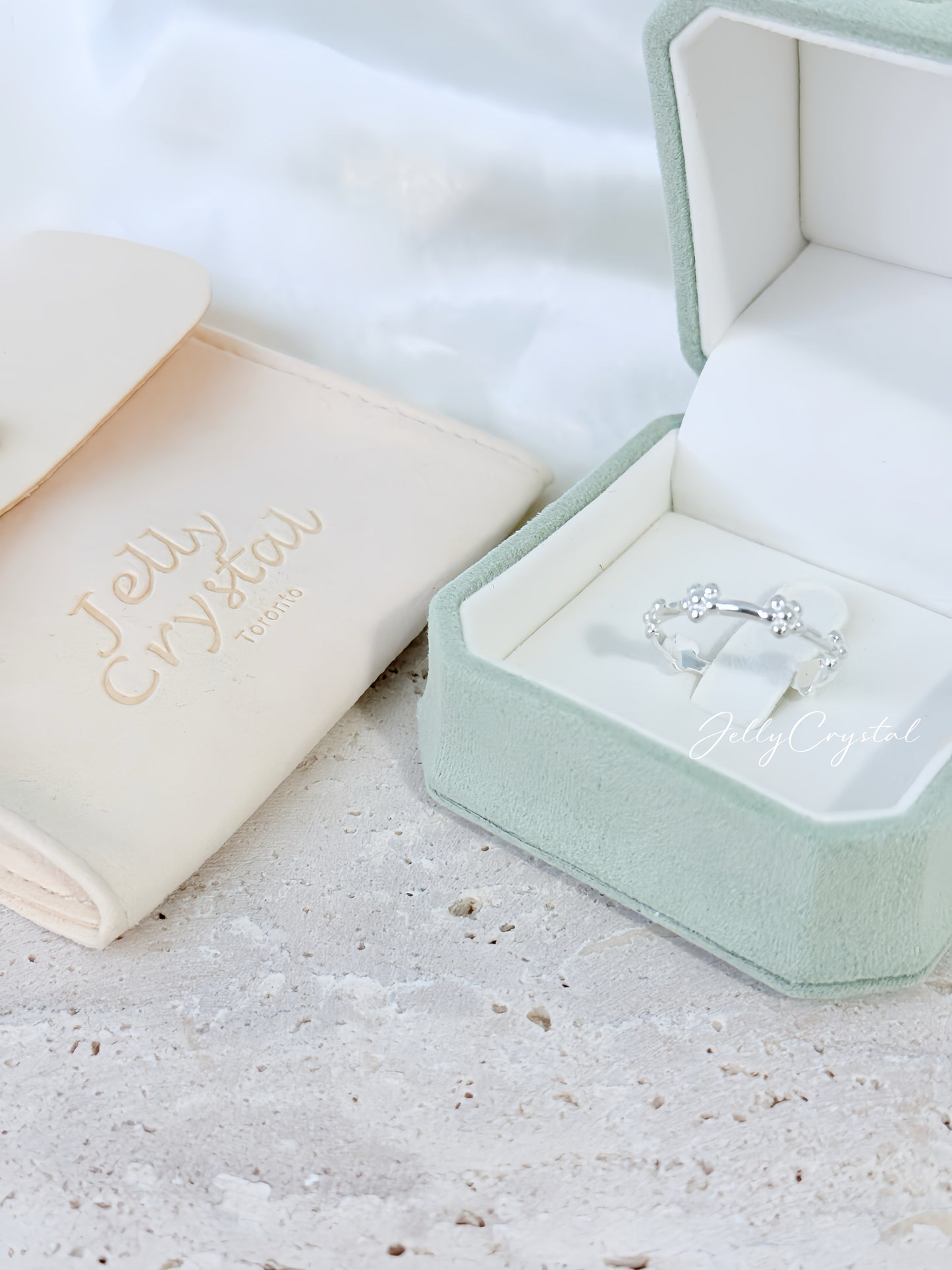 Seven Blossoms in Sterling Silver
