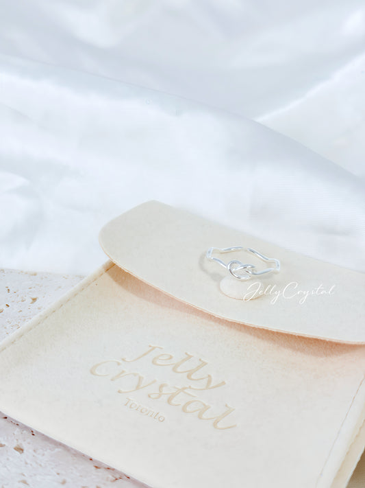 Love Knot Sterling Silver Ring Collection-2 styles