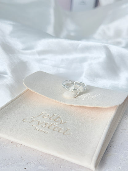 Double Butterfly Sterling Silver Ring