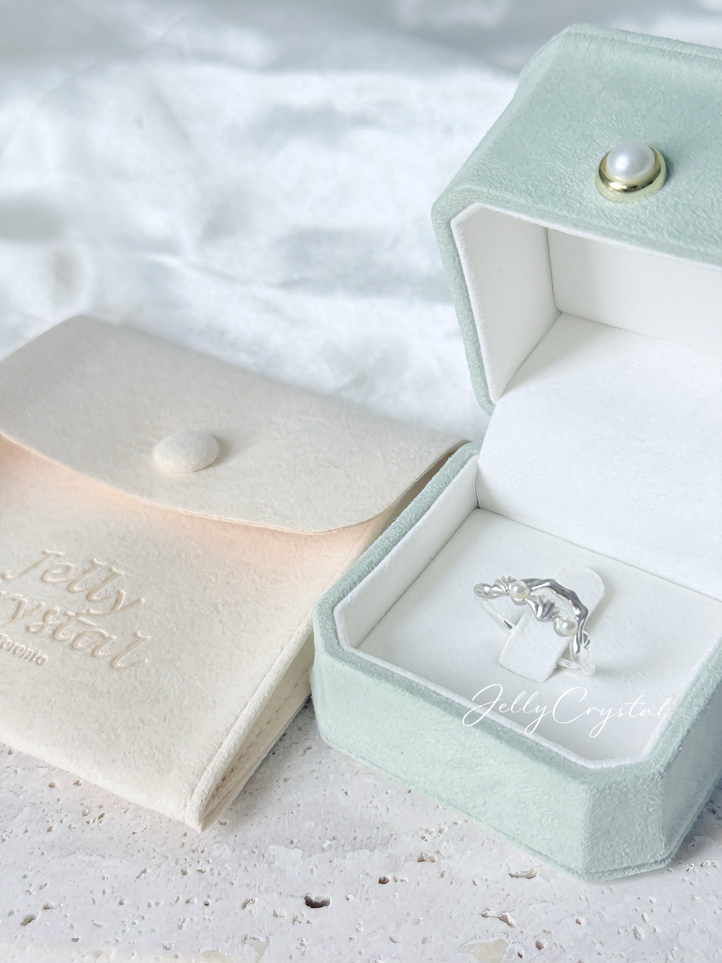 Shell Pearl Sterling Silver Ring