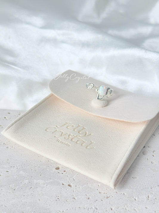 Opal Snake Sterling Silver Ring