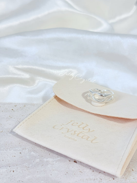 Intertwined Loop Sterling Silver Ring