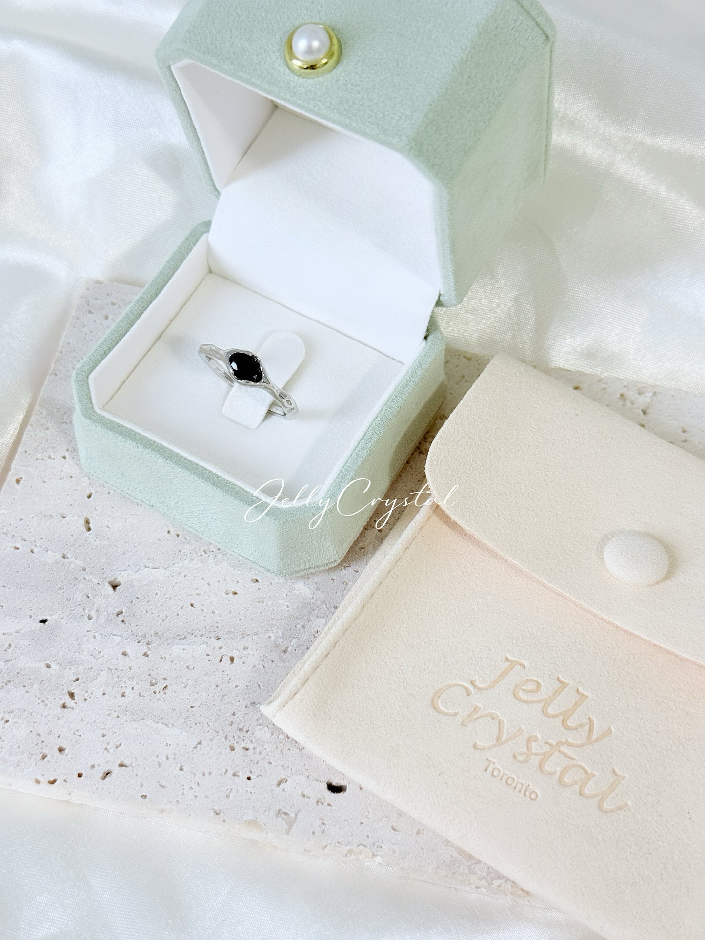 Freeform Zirconia Ring  in Sterling Silver-3 colors