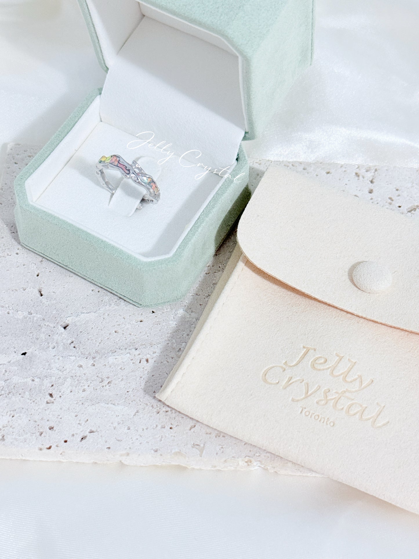 Enamel Fill Sterling Silver Ring