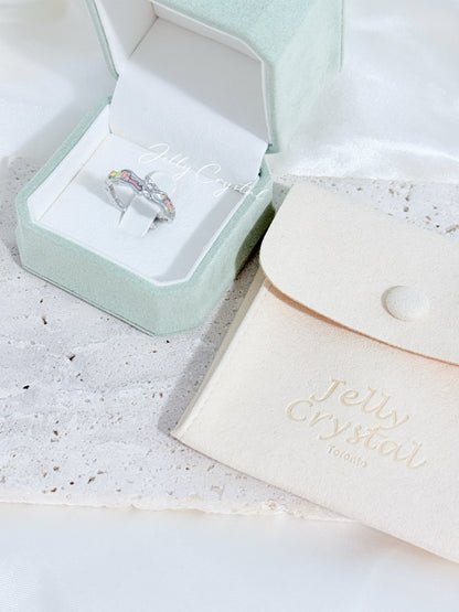 Enamel Fill Sterling Silver Ring