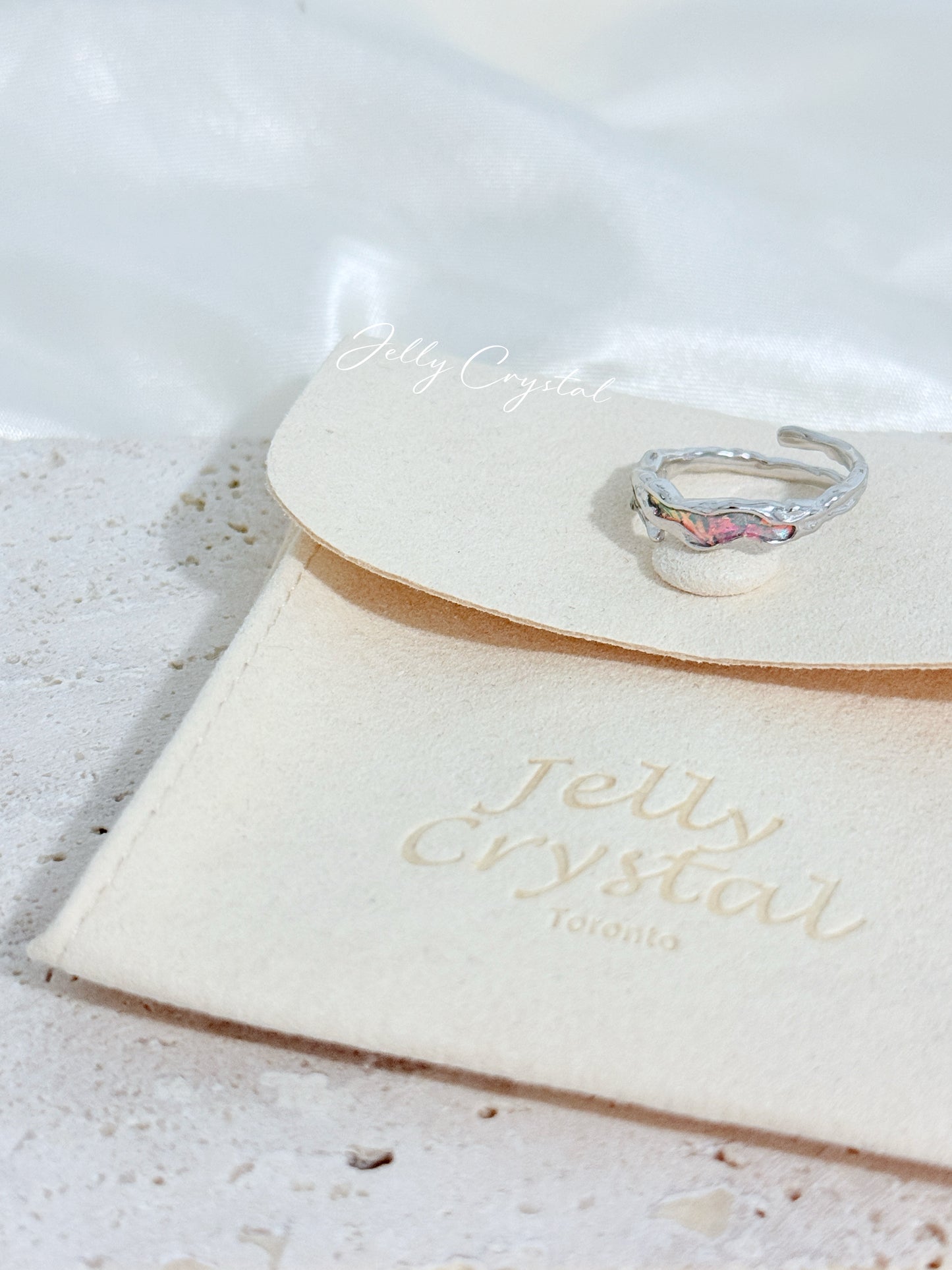 Enamel Fill Sterling Silver Ring