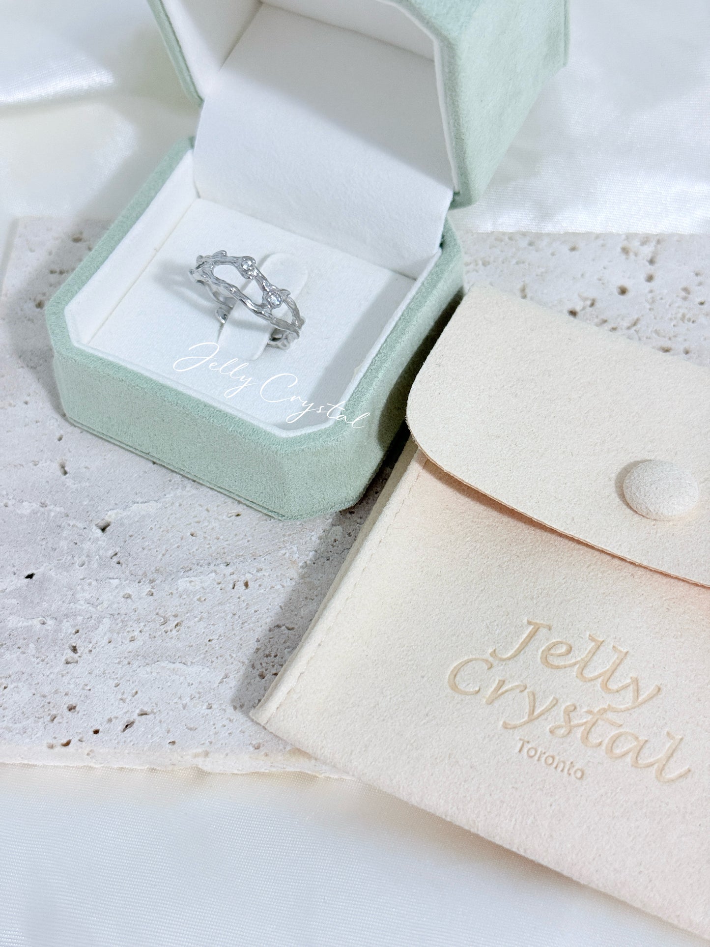 Flowing Wave Sterling Silver Ring