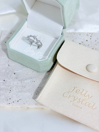 Flowing Wave Sterling Silver Ring