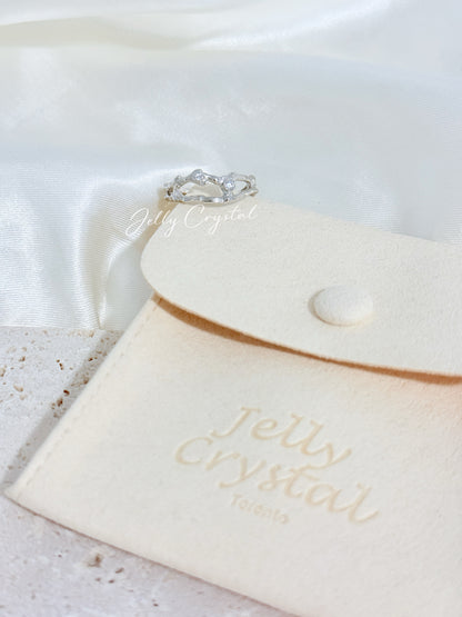 Flowing Wave Sterling Silver Ring