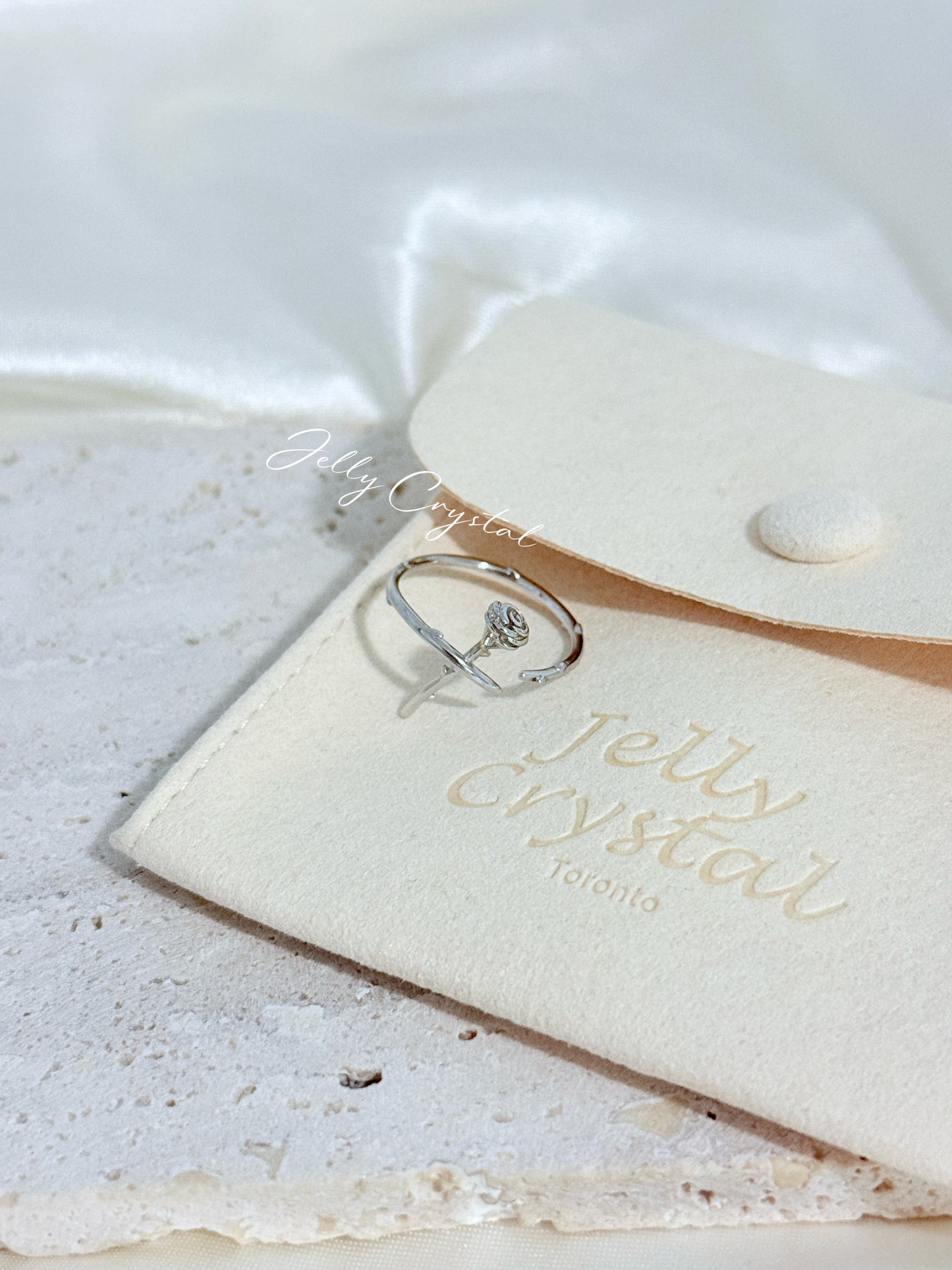 Rose Sterling Silver Ring