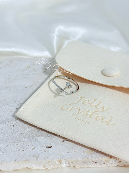Rose Sterling Silver Ring
