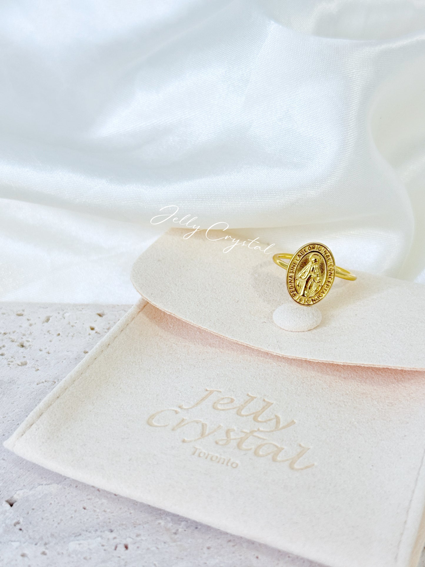 Virgin Mary Gold Ring