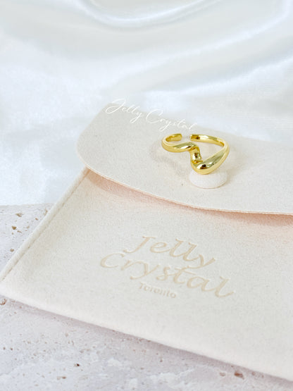 Twist Wave Gold Ring