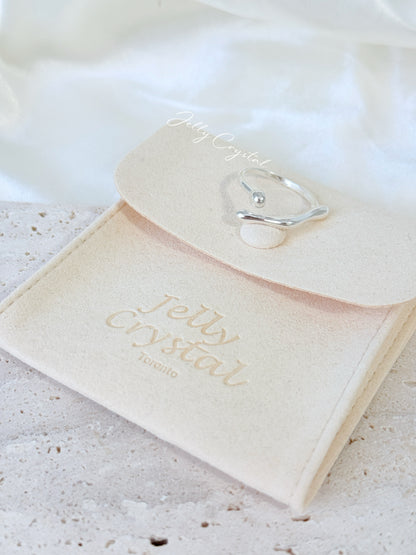 Sculpted Line Silver Ring