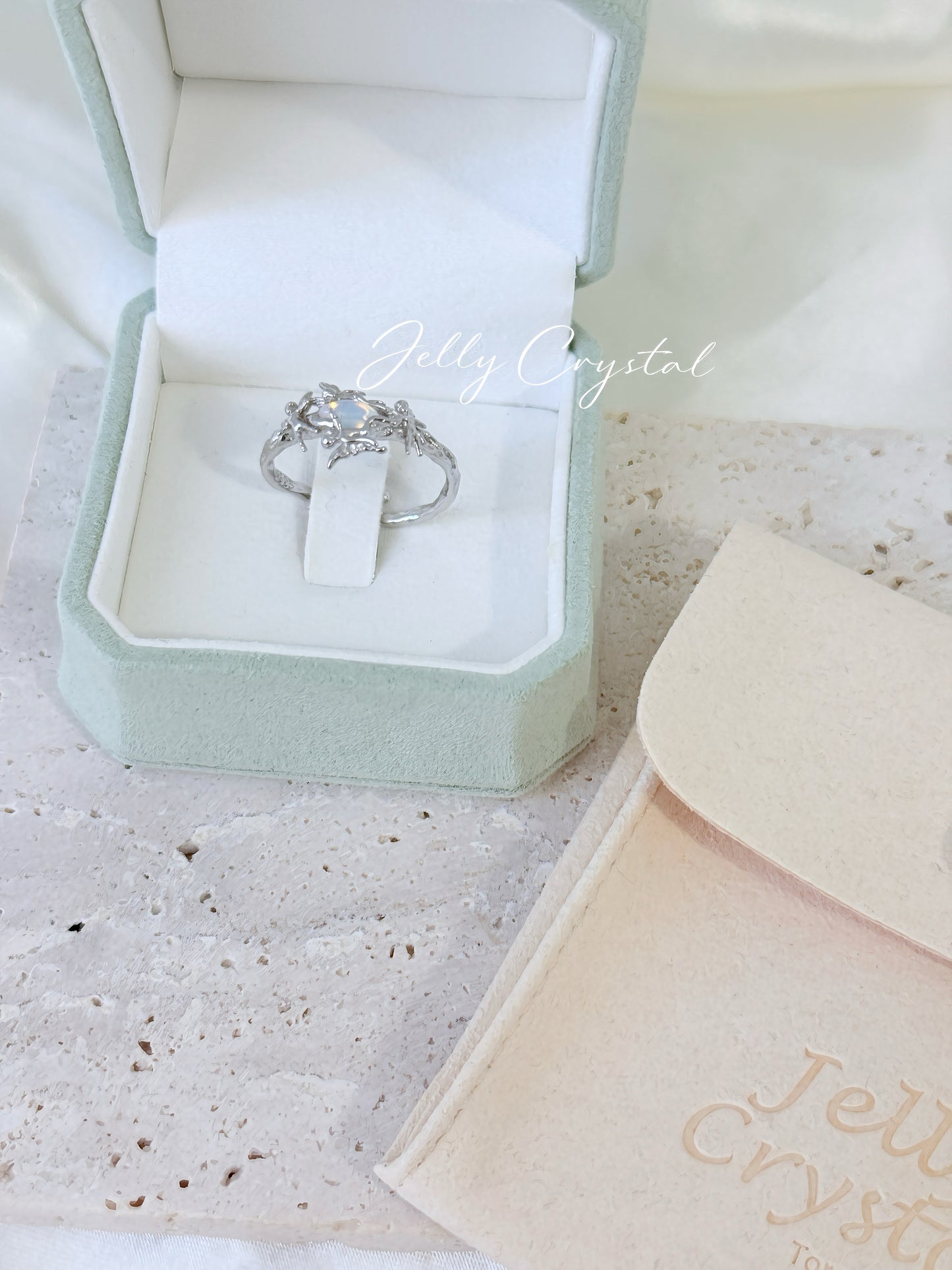 Fairy Opal Silver Ring Collection-2 style