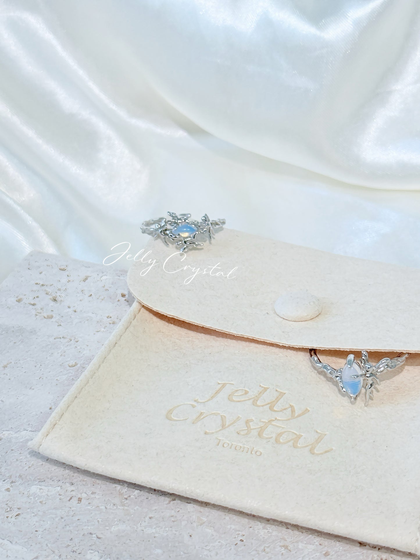 Fairy Opal Silver Ring Collection-2 style