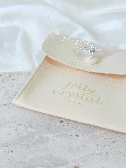 Crossiant Silver Ring