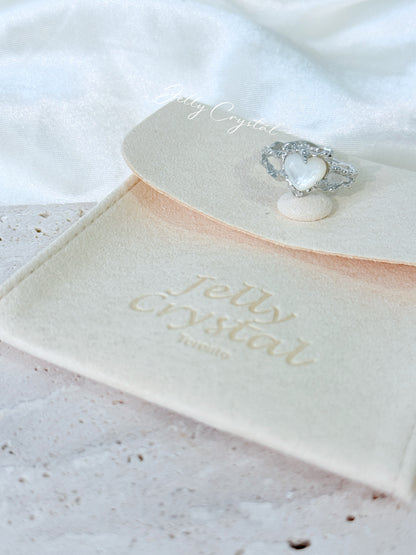 Heart Shell Silver Ring