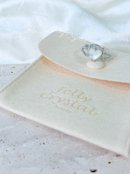 Heart Shell Silver Ring