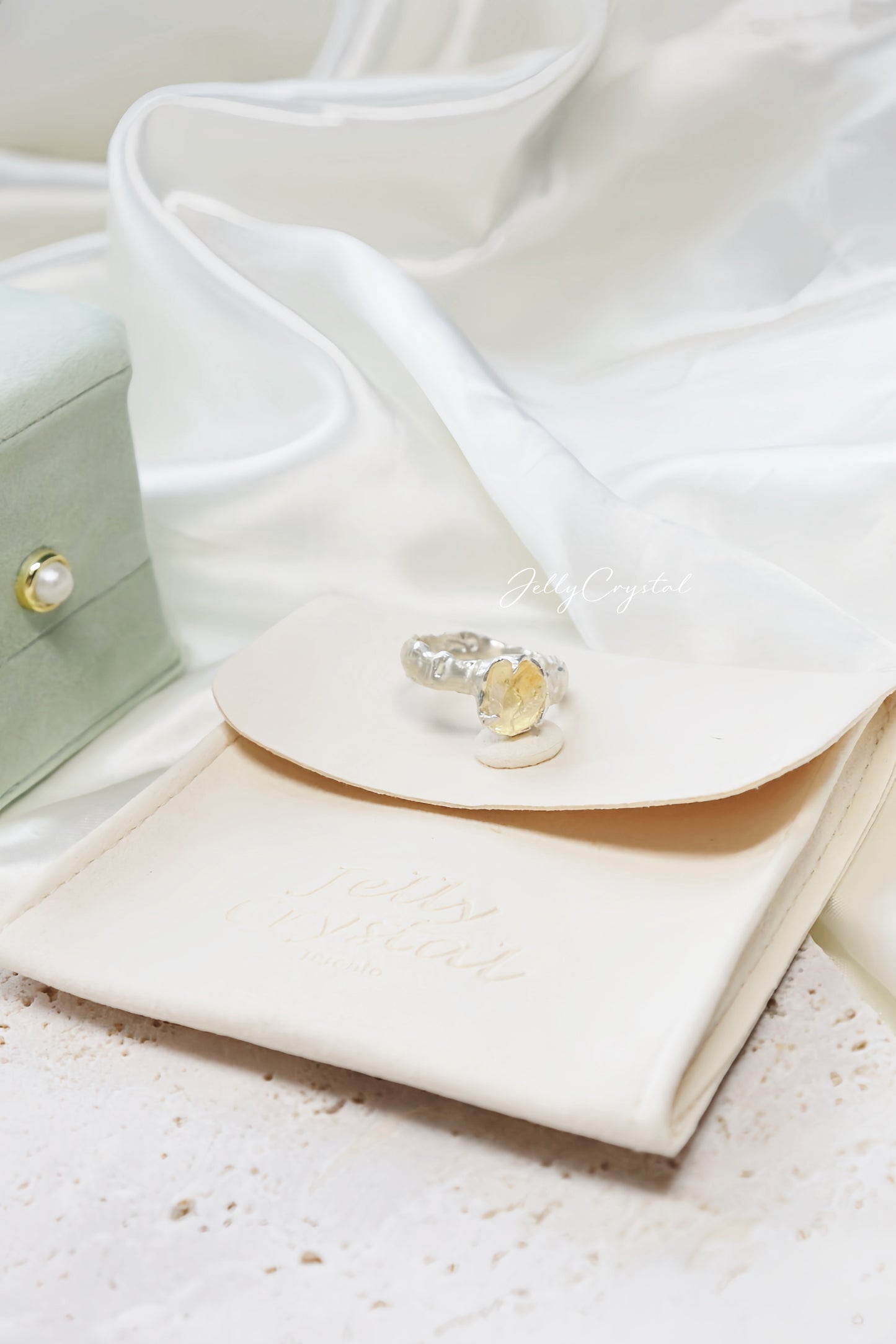 Handcrafted Vintage Citrine Silver Ring