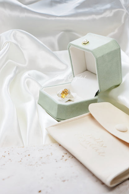 Natural Citrine Silver Ring
