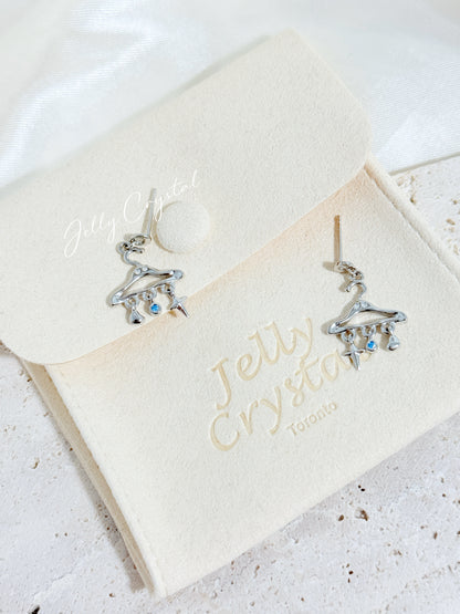 Fashion Closet Hanger Silver Earrings