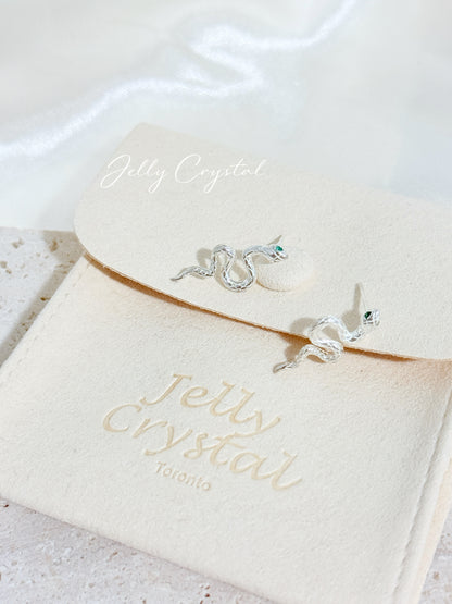 Snake Silver Studs