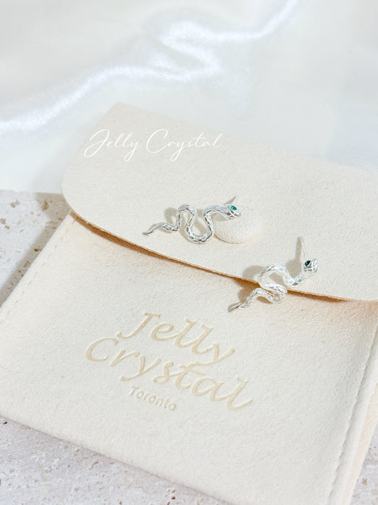 Snake Silver Studs