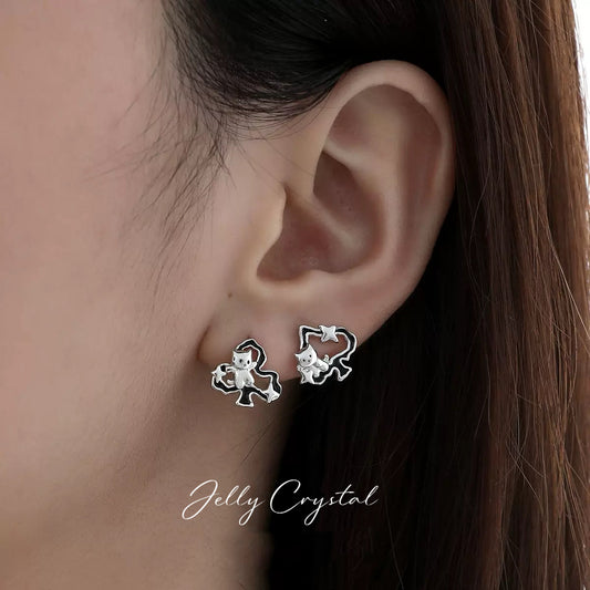 Lucky Suit Kitty Card Stud (Single ONE)