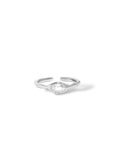 Freeform Zirconia Ring  in Sterling Silver-3 colors