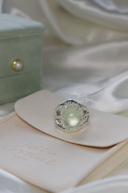 Natural Prehnite Collection in Sterling Silver