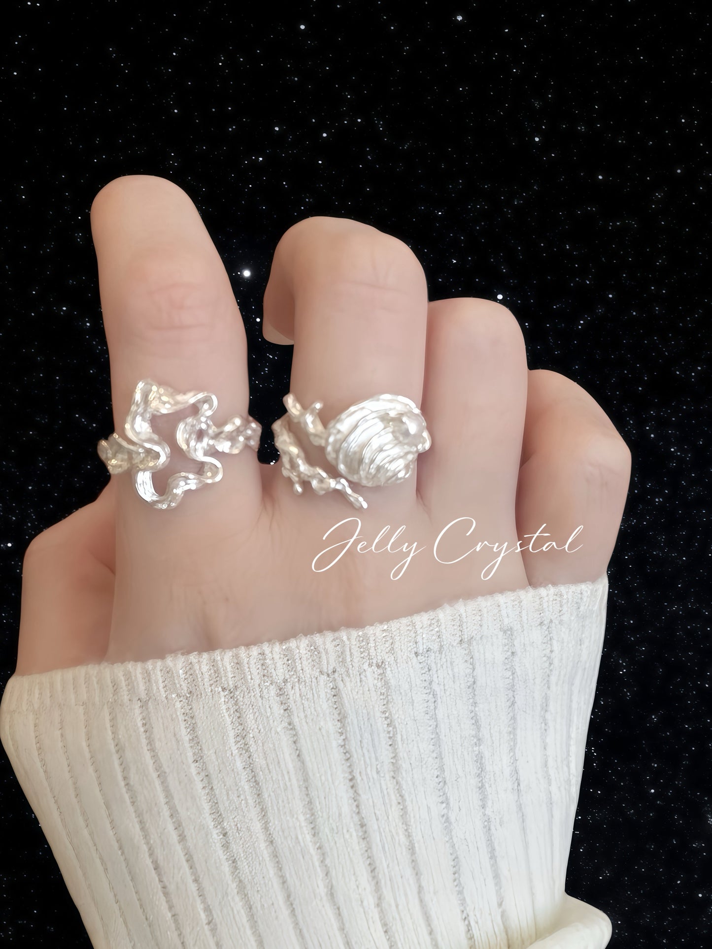 Seashell Whisper Silver Ring