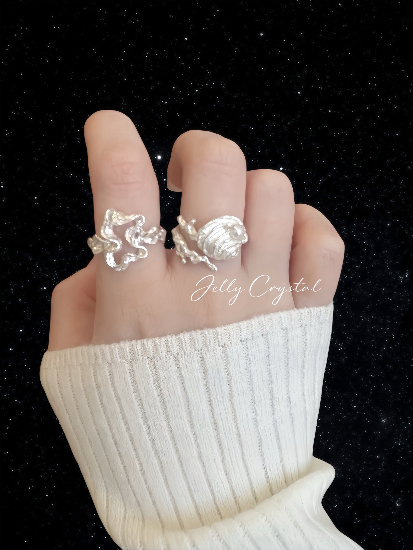 Tide Ripple Silver Ring