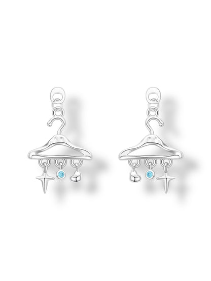Fashion Closet Hanger Silver Earrings