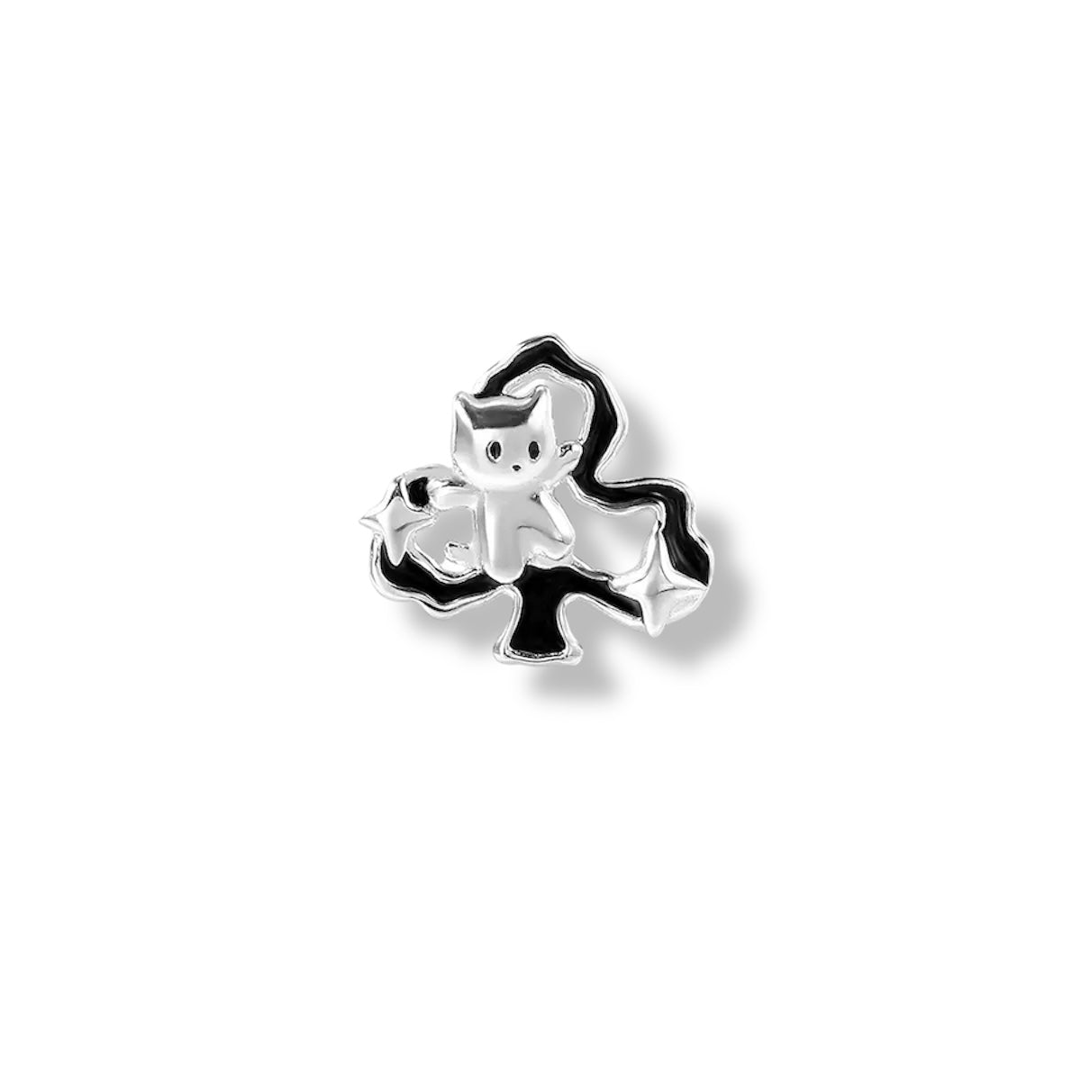 Lucky Suit Kitty Card Stud (Single ONE)