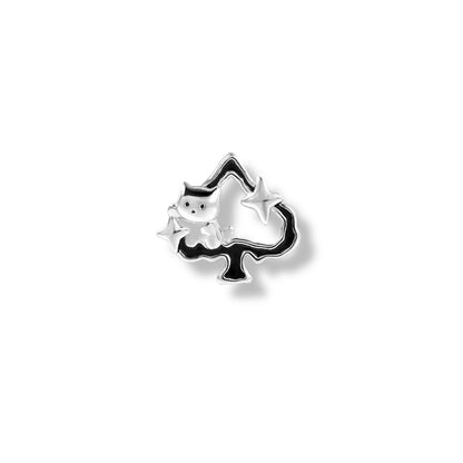 Lucky Suit Kitty Card Stud (Single ONE)