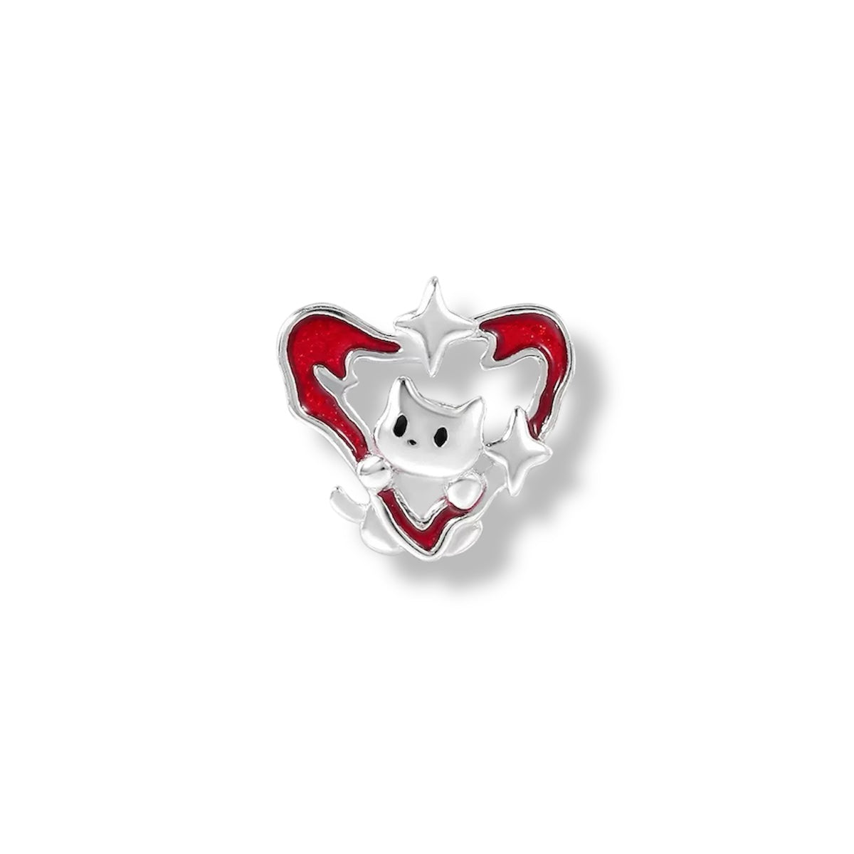 Lucky Suit Kitty Card Stud (Single ONE)