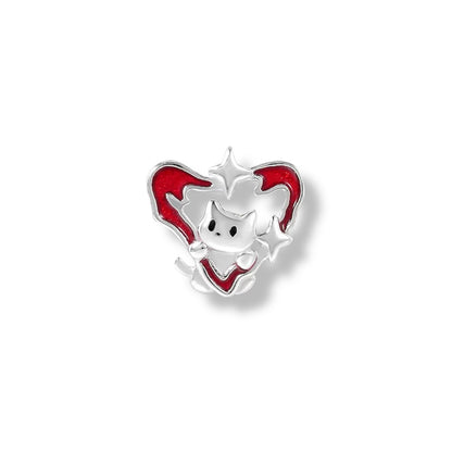 Lucky Suit Kitty Card Stud (Single ONE)